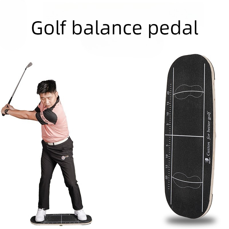 Golf Equipment For Beginners - Antislip golfbalanspedaal Golfbalansbord voor beginners Houten