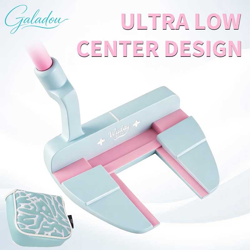 Golf Equipment For Beginners - Blauw en roze golfputter met blauwe