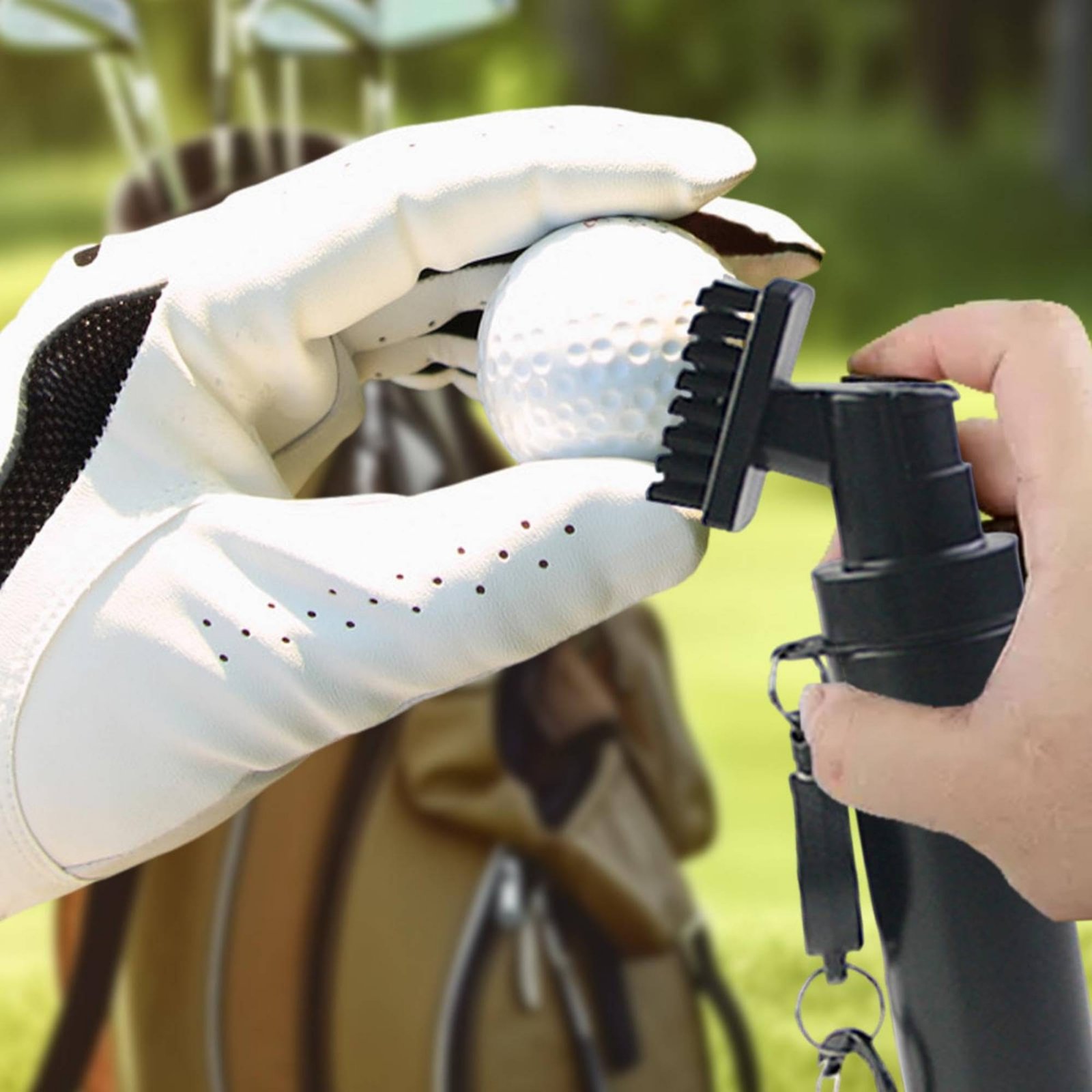Draagbare golfborstel met twee - Golf Equipment Wholesale recensie en prijs