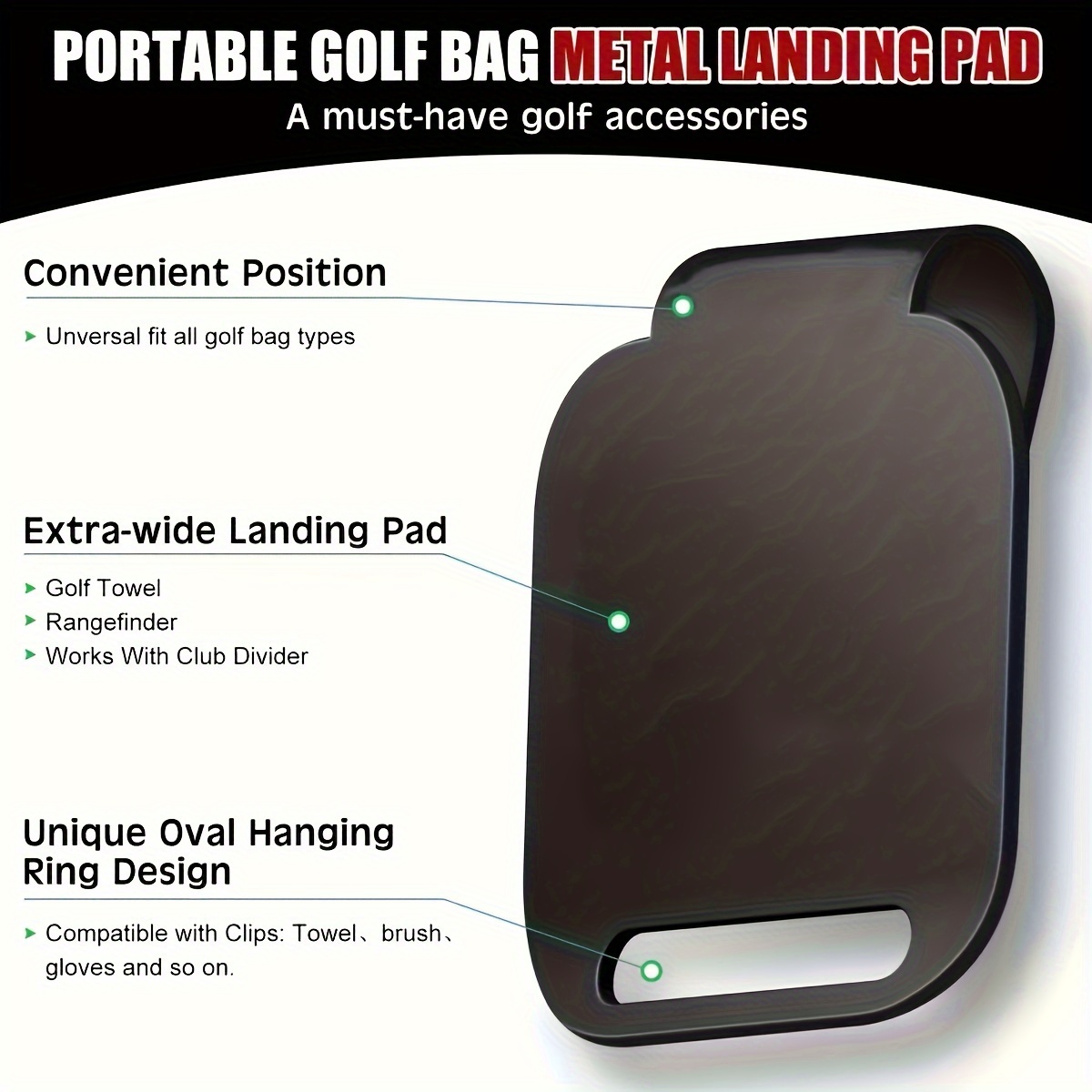 Magnetische golftas landingsbl - Golf Equipment Holder recensie en prijs