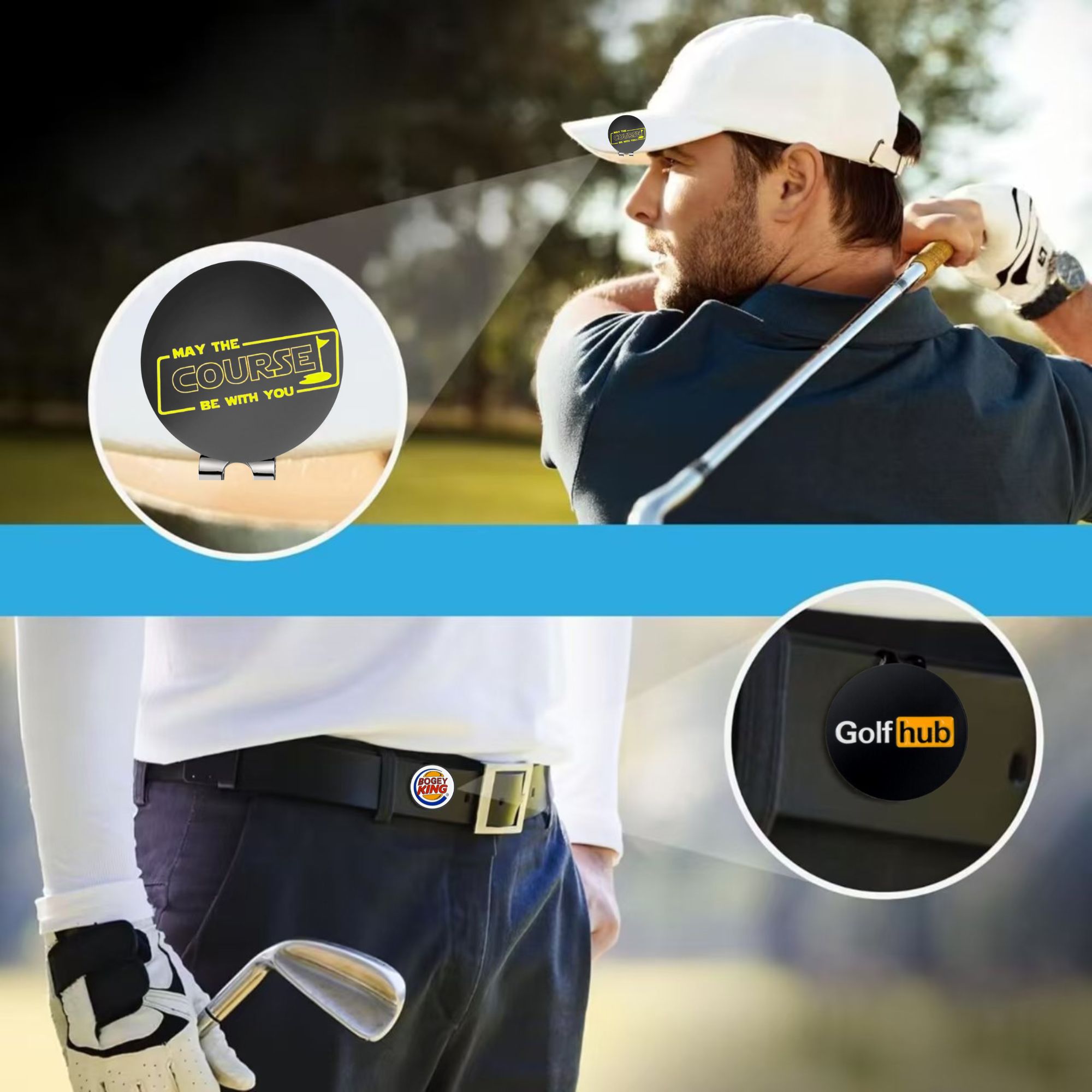 3 stuks grappige golfbalmarker - Golf Ball Premium recensie en prijs