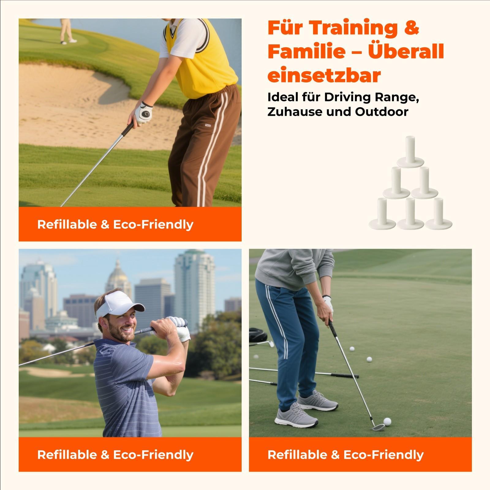 Premium rubberen golftees, ver - Golf Ball Premium recensie en prijs