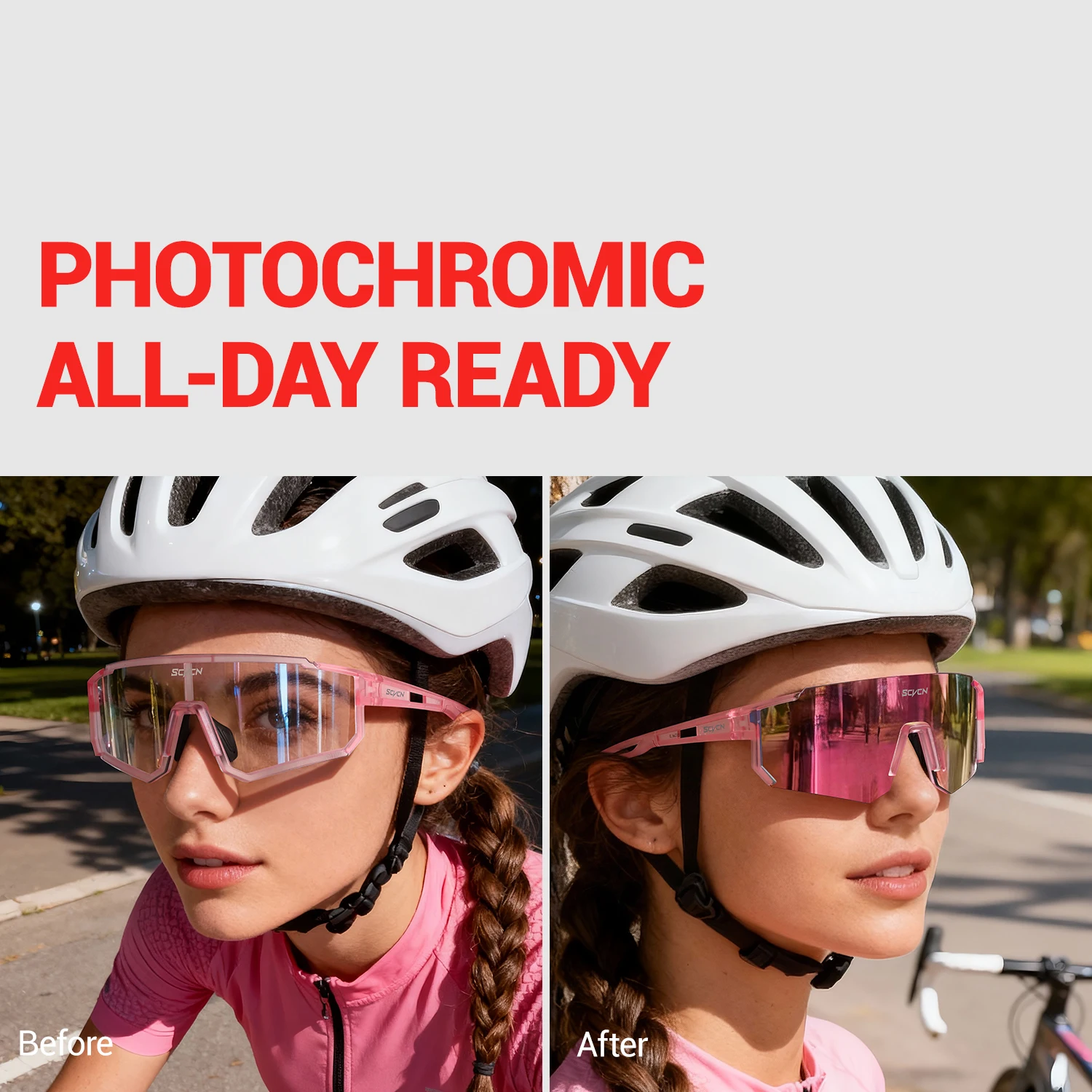 SCVCN Roze Fietsbril Fiets Fot - Golf Equipment Photos recensie en prijs