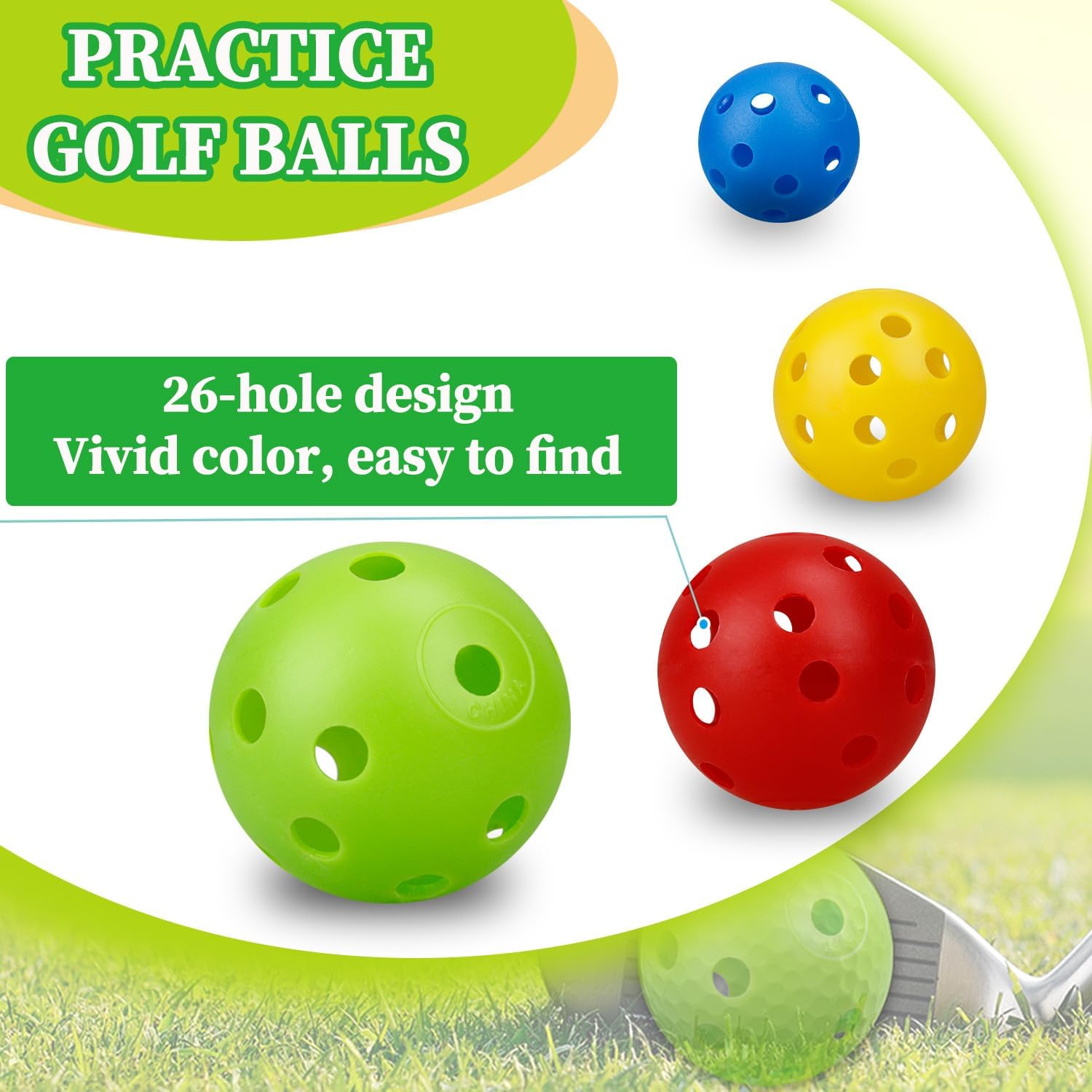 24 Stks 42MM Luchtstroom Kleur - Golf Ball Premium recensie en prijs